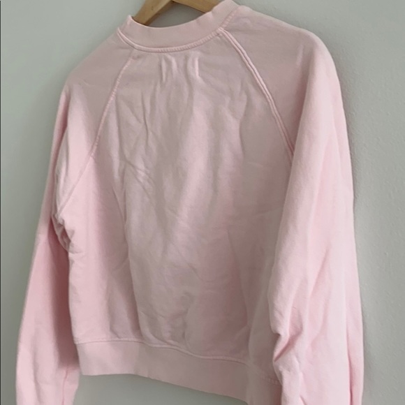 SOUL by Soulcycle Pink Cropped Crewneck Pullover Sweatshirt - Picture 10 of 12